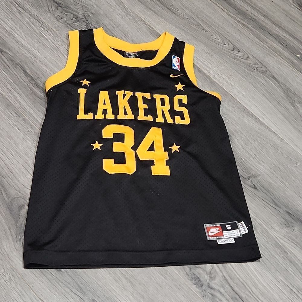 RARE Nike Rewind Swingman NBA LA Lakers Shaquile O'Neal Jersey